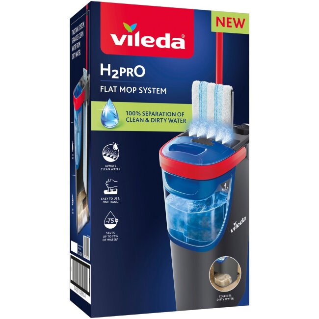 Набор для плоской швабры Vileda H2Pro Набор для плоской швабры Vileda H2Pro