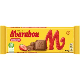 Шоколад Marabou Jordgubb с кусочками клубники 160 гр