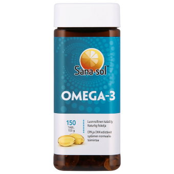 Рыбий жир Omega-3 Sana-sol (Омега-3) 150 капсул Рыбий жир Omega-3 Sana-sol (Омега-3) 150 капсул