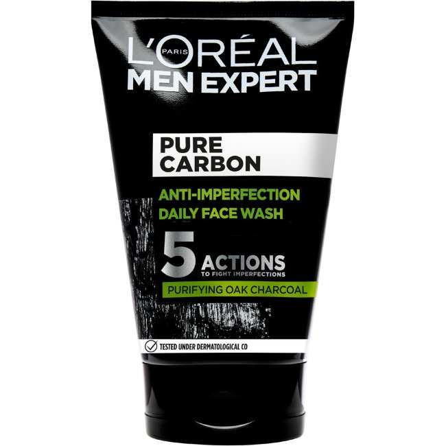 Гель для лица с углем Loreal Men Pure Fight5 Charcoal 100 мл Гель для лица с углем Loreal Men Pure Fight5 Charcoal 100 мл