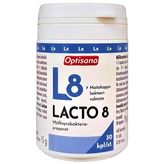 Лактобактерии (капсулы) OPTISANA LACTO 8, 30 капс