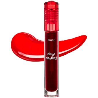 Жидкая гелевая тинт-краска для губ Etude dear darling water gel tint 02 cherry red 5 гр Жидкая гелевая тинт-краска для губ Etude dear darling water gel tint 02 cherry red 5 гр
