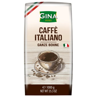 Кофе в зернах GINA Caffe Italiano 1 кг Кофе в зернах GINA Caffe Italiano 1 кг