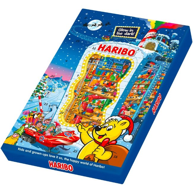 Большой Адвент-календарь HARIBO весом 300 гр