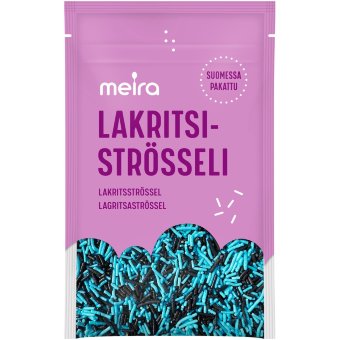 Кондитерская посыпка Meira (лакричные палочки) 55 гр Кондитерская посыпка Meira (лакричные палочки) 55 гр