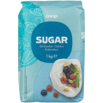 Кристаллический сахар Coop 1 кг Кристаллический сахар Coop 1 кг