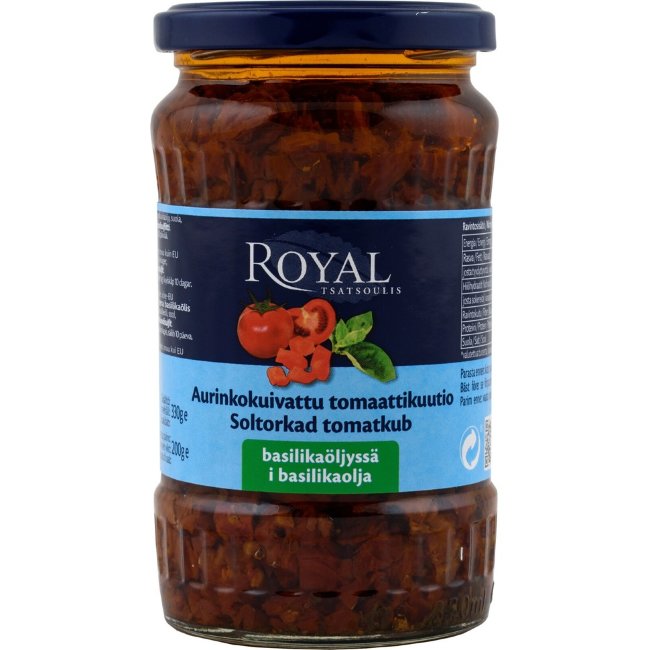 Томаты вяленые в масле Royal кубики 330/200 гр