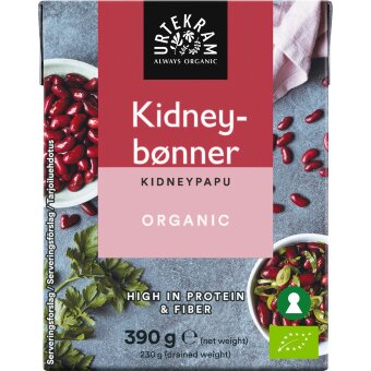 Красная органическая фасоль kidney URTEKRAM 390 гр Красная органическая фасоль kidney URTEKRAM 390 гр