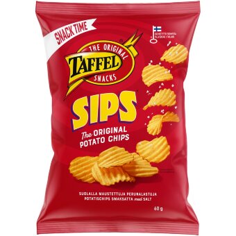 Соленые чипсы Taffel Sips 60 гр Соленые чипсы Taffel Sips 60 гр