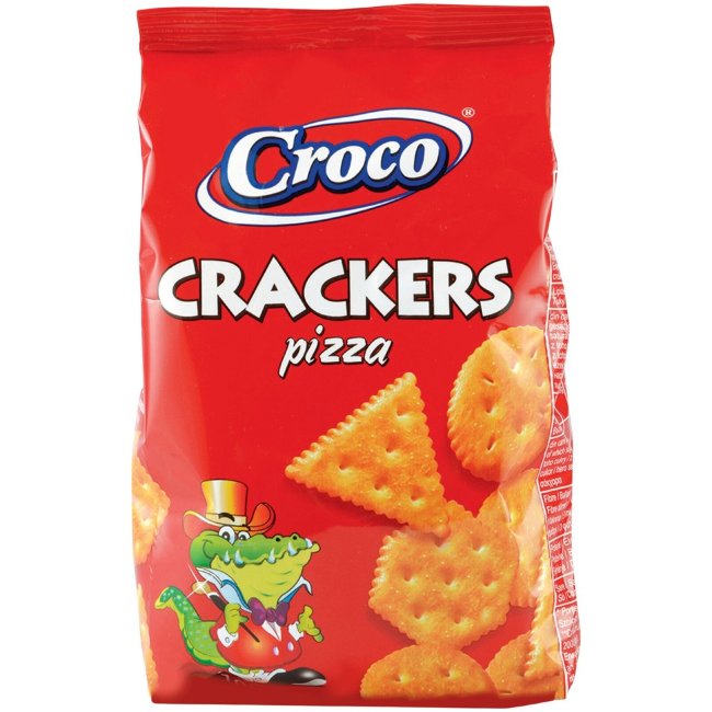 Соленое печенье со вкусом пиццы Croco 100 гр