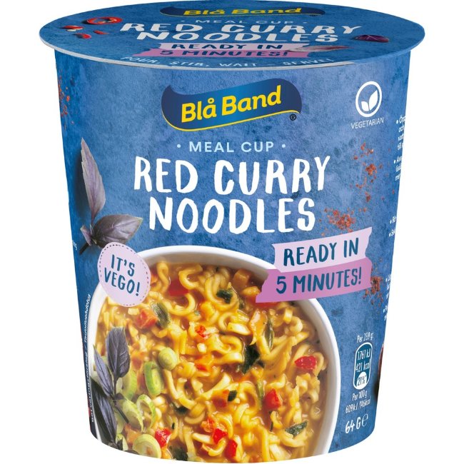Лапша с красным карри Blå Band Meal Cup Red Curry Noodles 64 гр