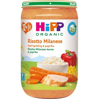 Детское питание Ризотто Миланезе с курицей HiPP 250 гр