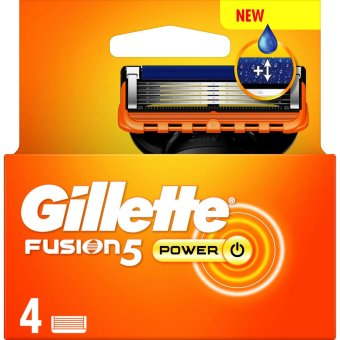 Сменные кассеты для бритья Gillette 4 шт Fusion5 Power Сменные кассеты для бритья Gillette 4 шт Fusion5 Power