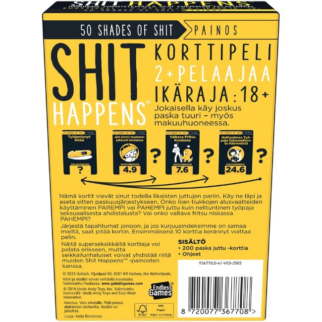 Игра Shit Happens: 50 Shades Of Shit
