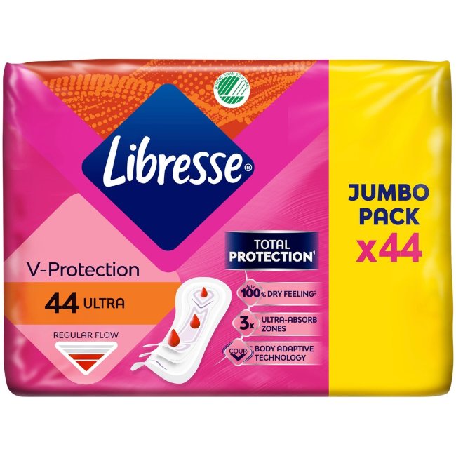 Прокладки Libresse Ultra side 44 шт Jumbo