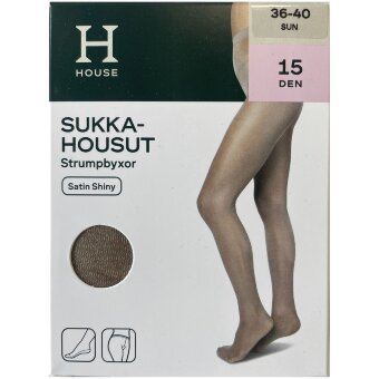 Женские блестящие колготки House Satin Shiny 15 den, размер 40-44