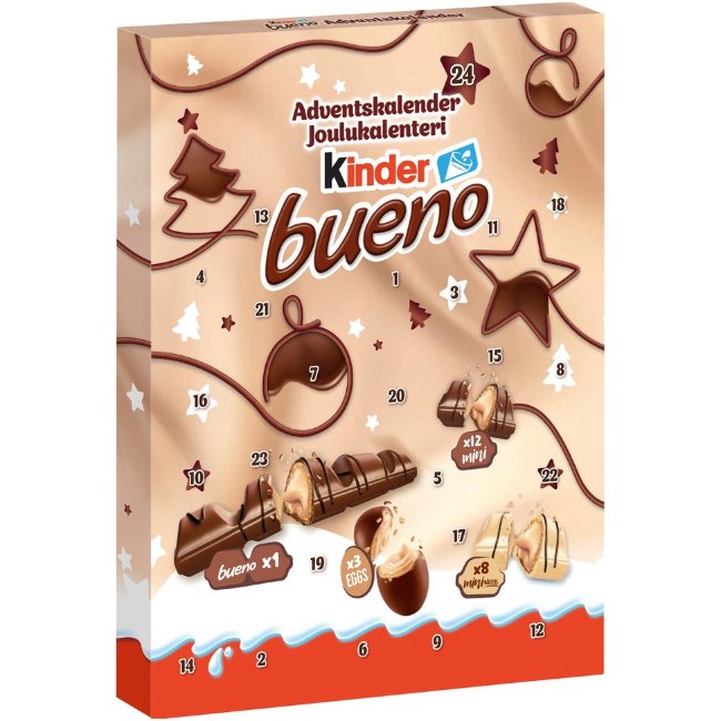Большой шоколадный Адвент-календарь Kinder Bueno 181 гр
