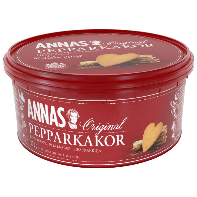 Печенье имбирное с пряностями "Сердечки" Annas Original 300 гр Печенье имбирное с пряностями "Сердечки" Annas Original 300 гр