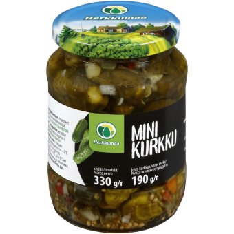Корнишоны Herkkumaa 330/190 гр Корнишоны Herkkumaa 330/190 гр