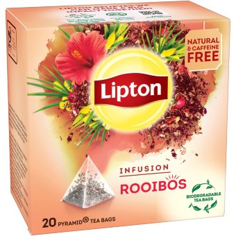 Чай ройбуш в пирамидках Lipton Rooibos 20 шт/уп