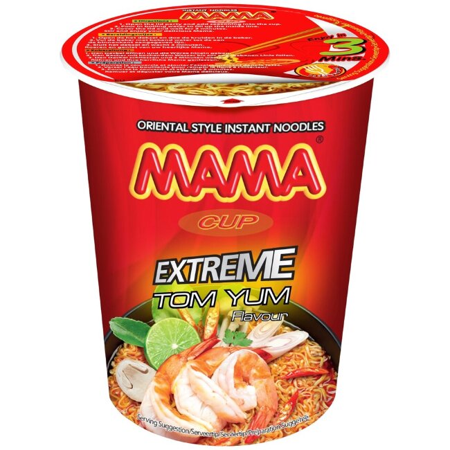 Кружка с лапшой Mama Cup Orientaliska со вкусом том ям 70 гр Кружка с лапшой Mama Cup Orientaliska со вкусом том ям 70 гр