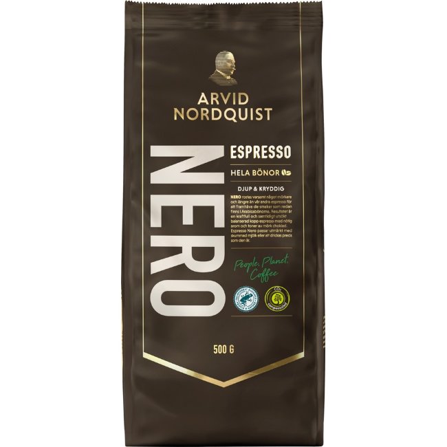 Эспрессо кофе зерновой Arvid Nordquist Nero 500 гр RFA