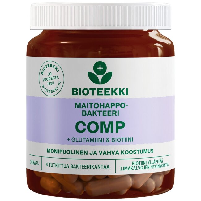 Пробиотики Bioteekki Maitohappobakteeri Comp 20 капсул