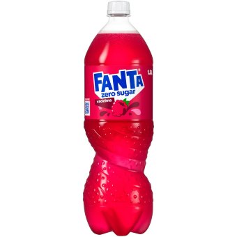Безалкогольный напиток Fanta Vadelma Zero малина без сахара 1,5 л пластиковая бутылка