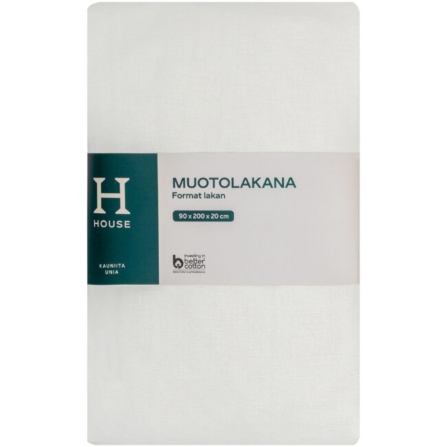 Простыня на резинке House 90x200x20 см
