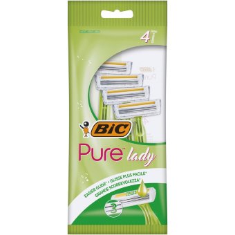 Бритвенные станки Bic 4 шт Pure3 Lady Бритвенные станки Bic 4 шт Pure3 Lady
