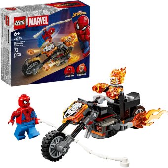 Конструктор LEGO® Super Heroes Marvel 76335 Человек-паук против мотоцикла Призрачного гонщика