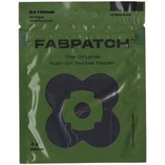 Текстильная наклейка FabPatch Extreme black 4 шт, приклеивается трением