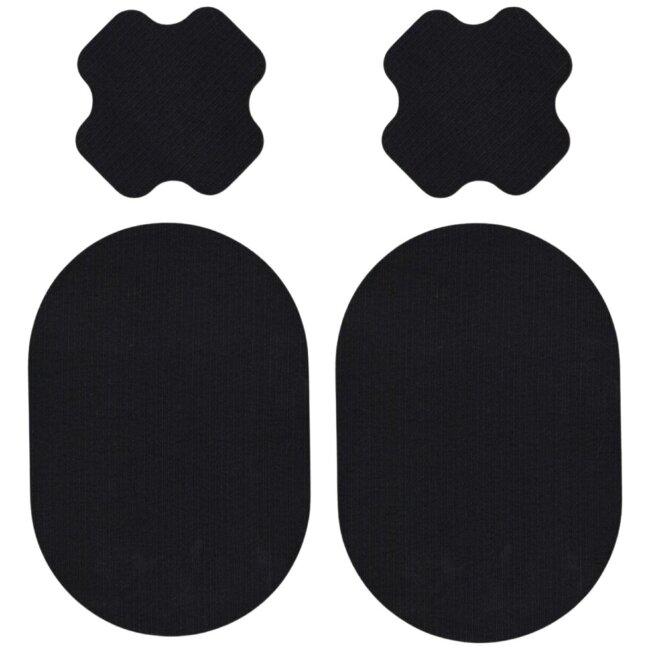 Текстильная наклейка FabPatch Extreme black 4 шт, приклеивается трением