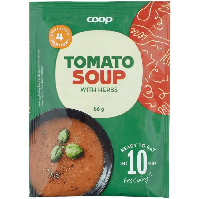 Суп томатный быстрого приготовления Coop 86 г