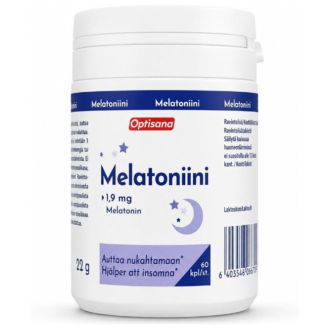 Мелатонин для сна OPTISANA MELATONIINI 1,9мг 60 таб Мелатонин для сна OPTISANA MELATONIINI 1,9мг 60 таб