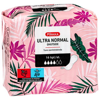 Прокладки Pirkka без крылышек 16 шт Прокладки Pirkka без крылышек 16 шт