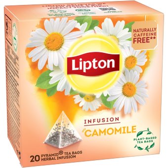 Чай травяной в пирамидках из натуральной ромашки Lipton Kamomilla 20 шт/уп