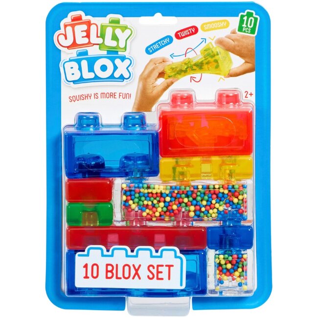 Мягкие и тянущиеся строительные блоки Jelly Blox 10 шт