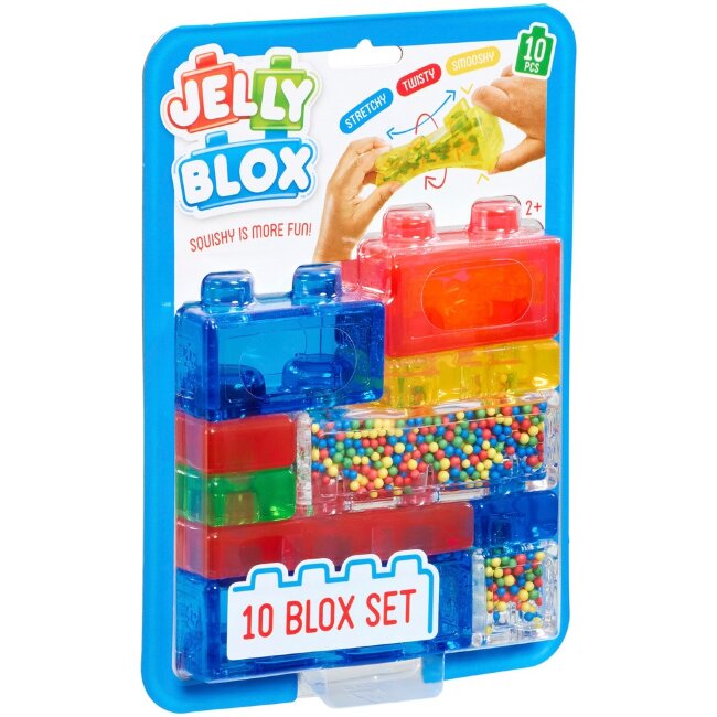 Мягкие и тянущиеся строительные блоки Jelly Blox 10 шт