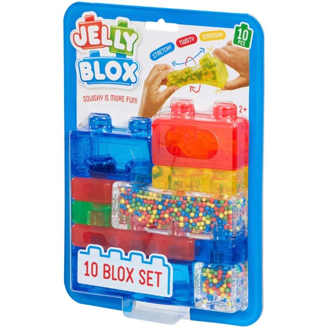 Мягкие и тянущиеся строительные блоки Jelly Blox 10 шт