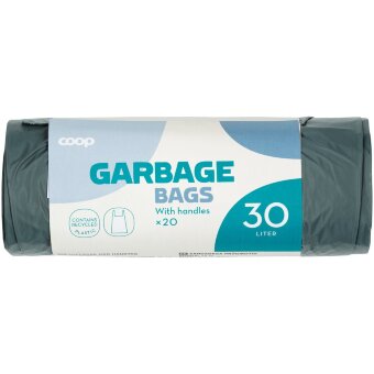 Мусорные пакеты Coop 30 л серые (уп 20 шт)