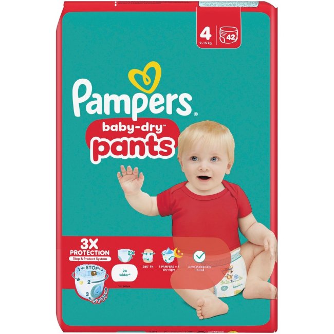 Подгузники-штаны Pampers Baby Dry S4 9-15 кг 42 шт Подгузники-штаны Pampers Baby Dry S4 9-15 кг 42 шт