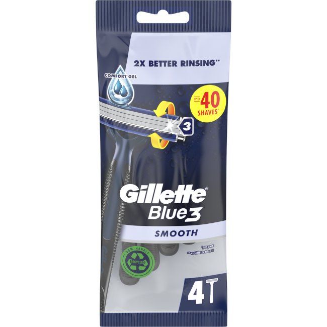 Станки для бритья Gillette 4 шт Blue3