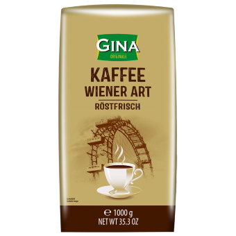 Венский кофе в зернах Gina Wiener Kaffee 1 кг Венский кофе в зернах Gina Wiener Kaffee 1 кг