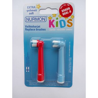 Сменные насадки NURMON Kids -2, очень мягкие, совместимые с Oral-B