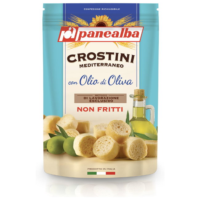 Кростини средиземноморские с оливковым маслом Panealba Crostini 100 гр
