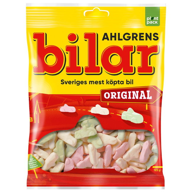 Зефирные конфеты-машинки Ahlgrens Bilar Original 125 гр