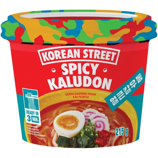 Острые корейские лапша Korean Street Kaludon 215 гр Острые корейские лапша Korean Street Kaludon 215 гр
