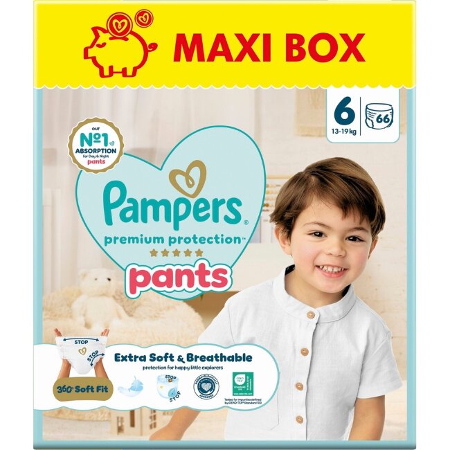 Подгузники-штаны Pampers Premium Protection S6 13-19 кг 66 шт