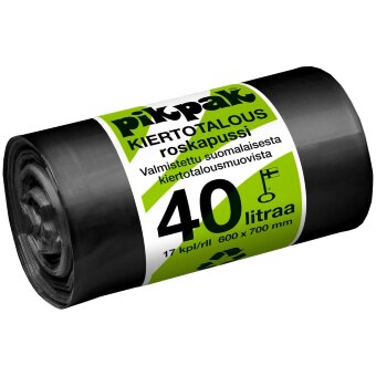 Мешок для мусора PikPak 40 л из материала циклической экономики